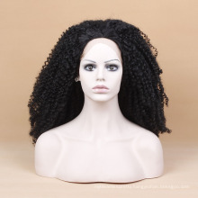 Black Curly Intense Wig Heat Resistant Wig Kinky Curly Lace Front Synthetic Wig